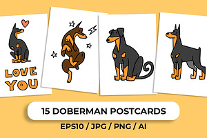 Doberman Postcards