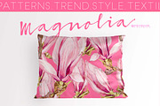 Magnolia-Clipart Set Watercolor, an Illustration by watercolorwild.graphics (Thumbnail 6 of 9)