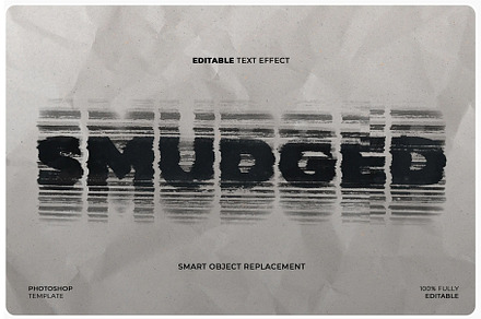 Smudged Print Text Effect