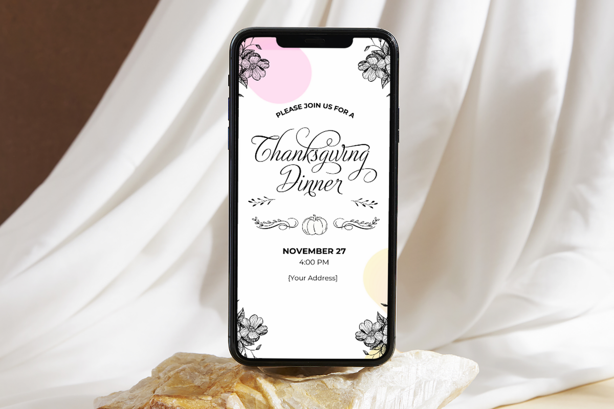 Thanksgiving Dinner Invitation, an Invitation Template by Adored Templates (Photo 3 of 10)