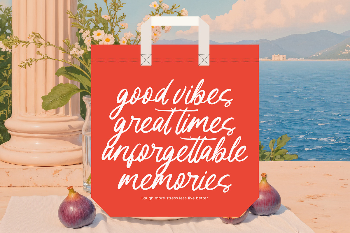 Cafe Barcelona - Script Font, a Script Font by Sronstudio (Photo 6 of 10)