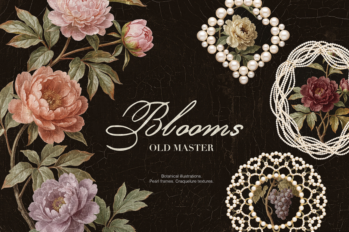 Old Master Blooms. Collage kit, an Object Graphic by Polli Deeva (Photo 1 of 12)