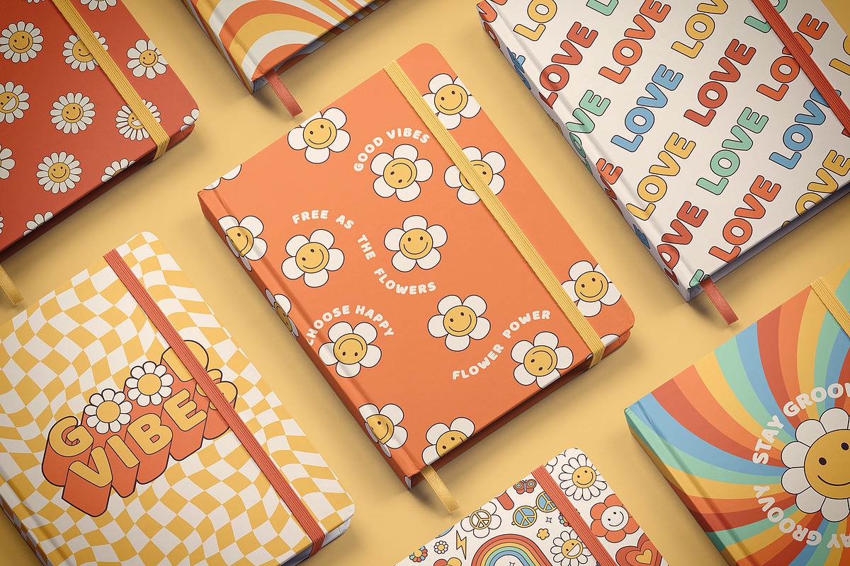 Groovy Hippie Collection, a Background Graphic by Martyshova (Photo 15 of 16)