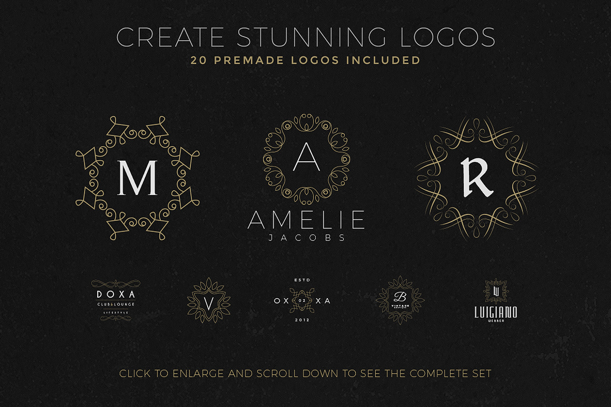 Logo Creation Kit Bundle Edition, a Branding & Logo Template by Graphicdome (Photo 11 of 41)