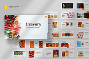 Food & Restaurant Google Slides, a Presentation Template by fluffstudio (Thumbnail 1 of 5)