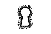 Floral Keyhole Frame SVG Bundle, an Illustration by Designs_River (Thumbnail 18 of 31)