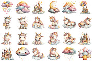 Baby Unicorn Clipart PNG Bundle, an Illustration by Sublimation Artist (Thumbnail 2 of 7)