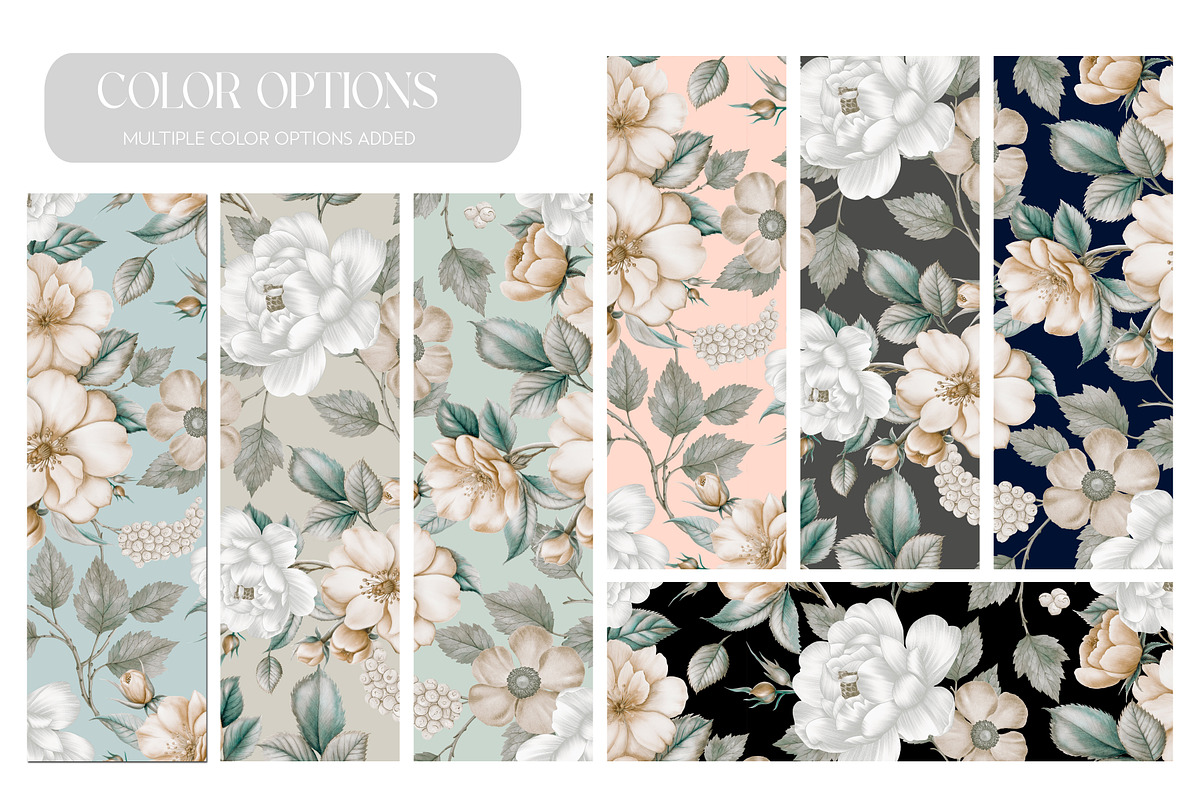 ALORA luxury botanical Floral Patter, a Pattern Graphic by Fabrivo (Photo 4 of 10)