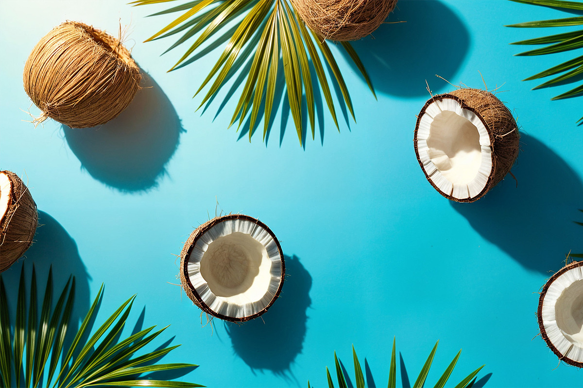 Tropical Coconut Flatlay Bundle, a Food Illustration by StockVerse Creative (Photo 3 of 4)