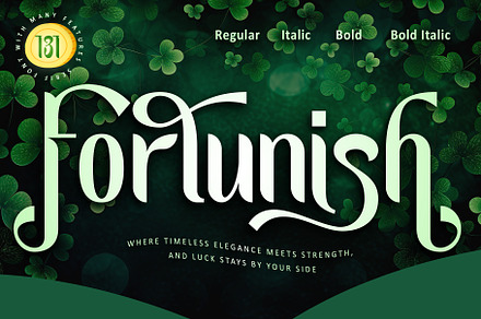 Fortunish, a Serif Font by Letterara