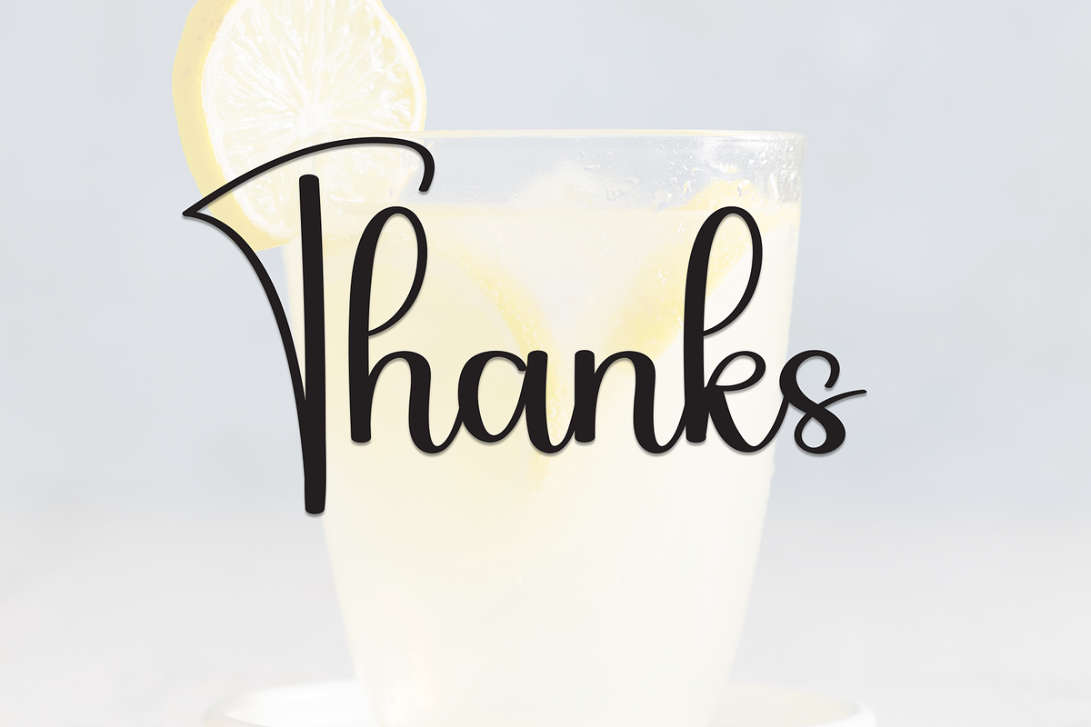 Lemonade | Script Font, a Handwritten Font by Scratchones (Photo 9 of 9)