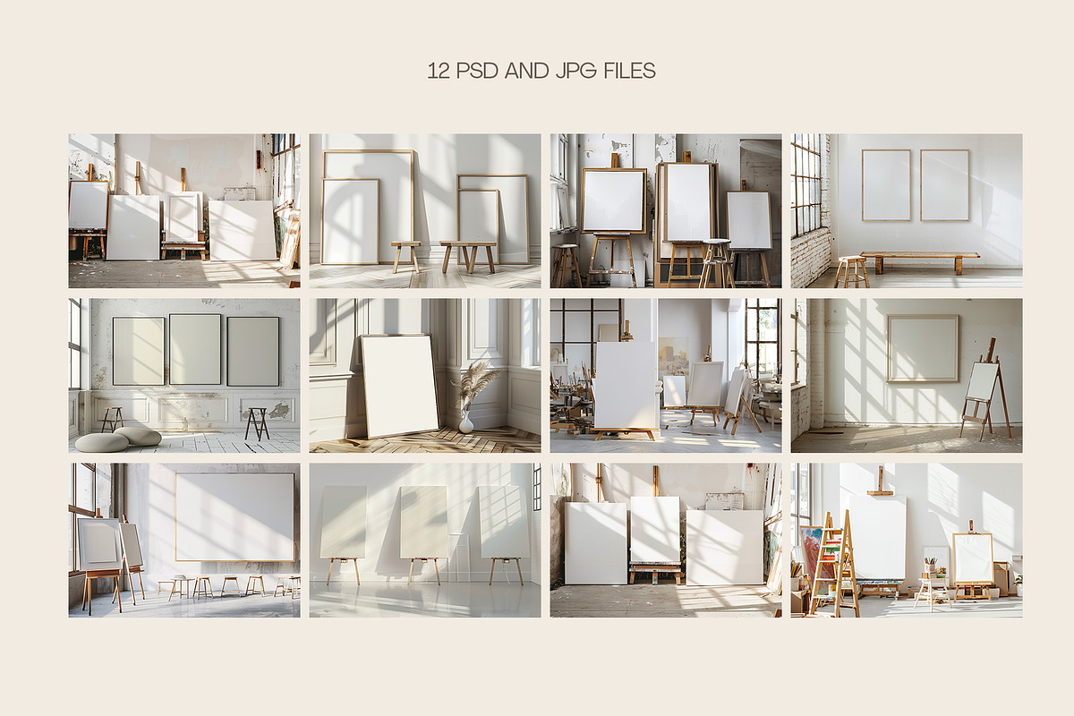 Art School Canvas Mockup, a Household Mockup by anastasiia.art (Photo 2 of 5)