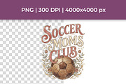 Preppy Soccer Moms Club - 12 PNG, a Sport Illustration by InkyQueenArt (Thumbnail 3 of 6)