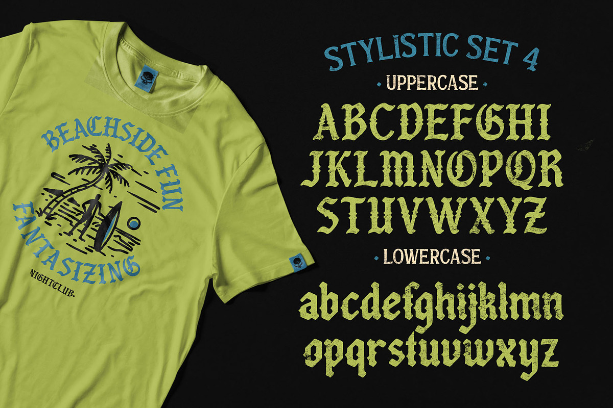Hold Money Blackletter Typeface, a Blackletter Font by alit design (Photo 11 of 15)