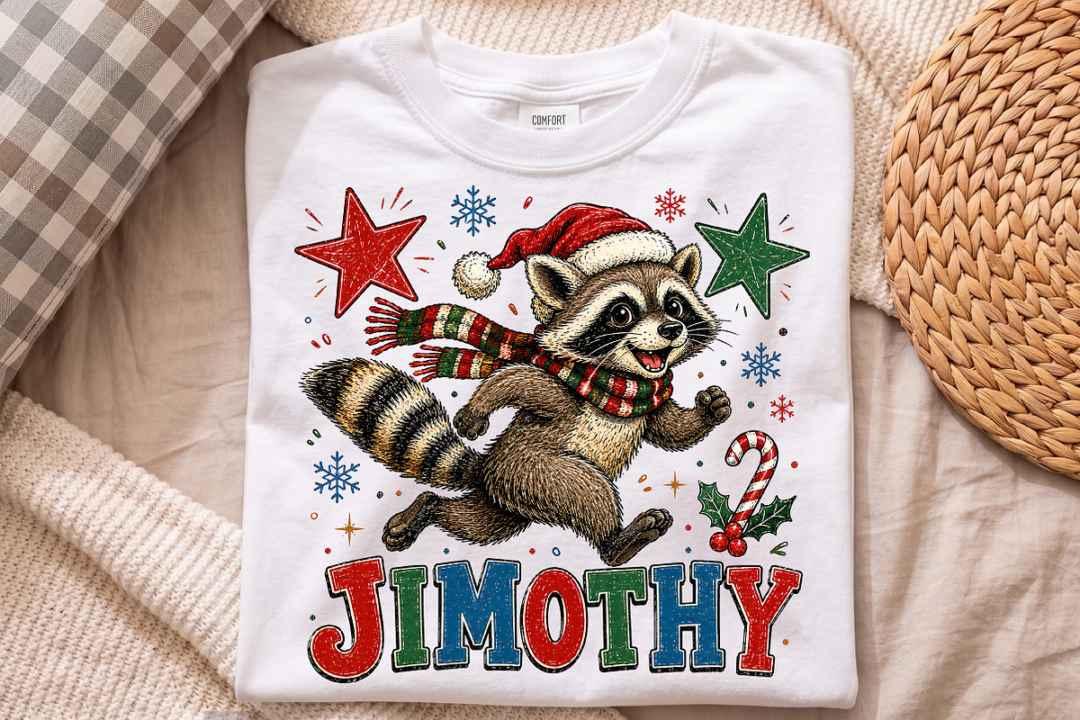 Funny Christmas Raccoon PNG, a Healthcare Illustration by Libby Wishes (Photo 2 of 4)