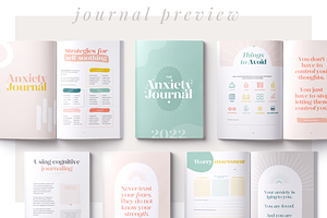 Anxiety Journal Canva & Printable