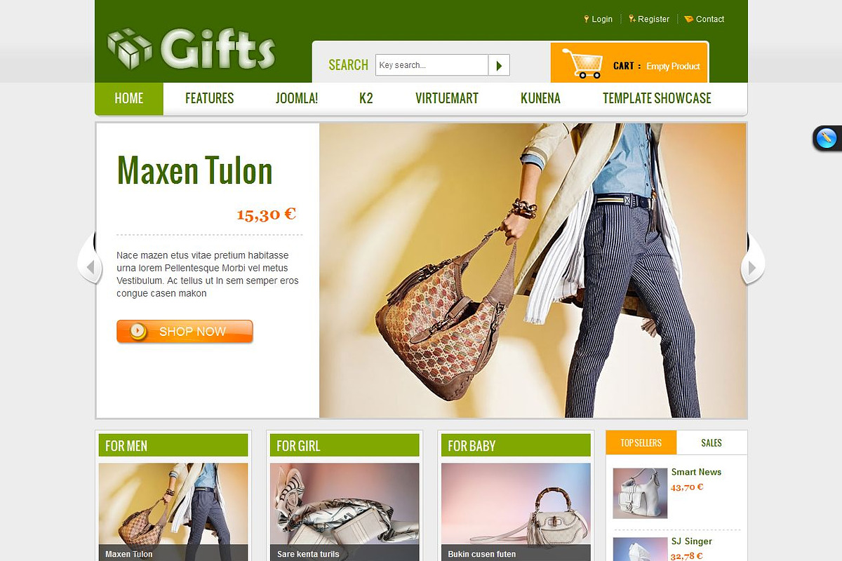 SJ Gifts - Shopping cart template, a Websites & App Template by YouTech (Photo 2 of 5)