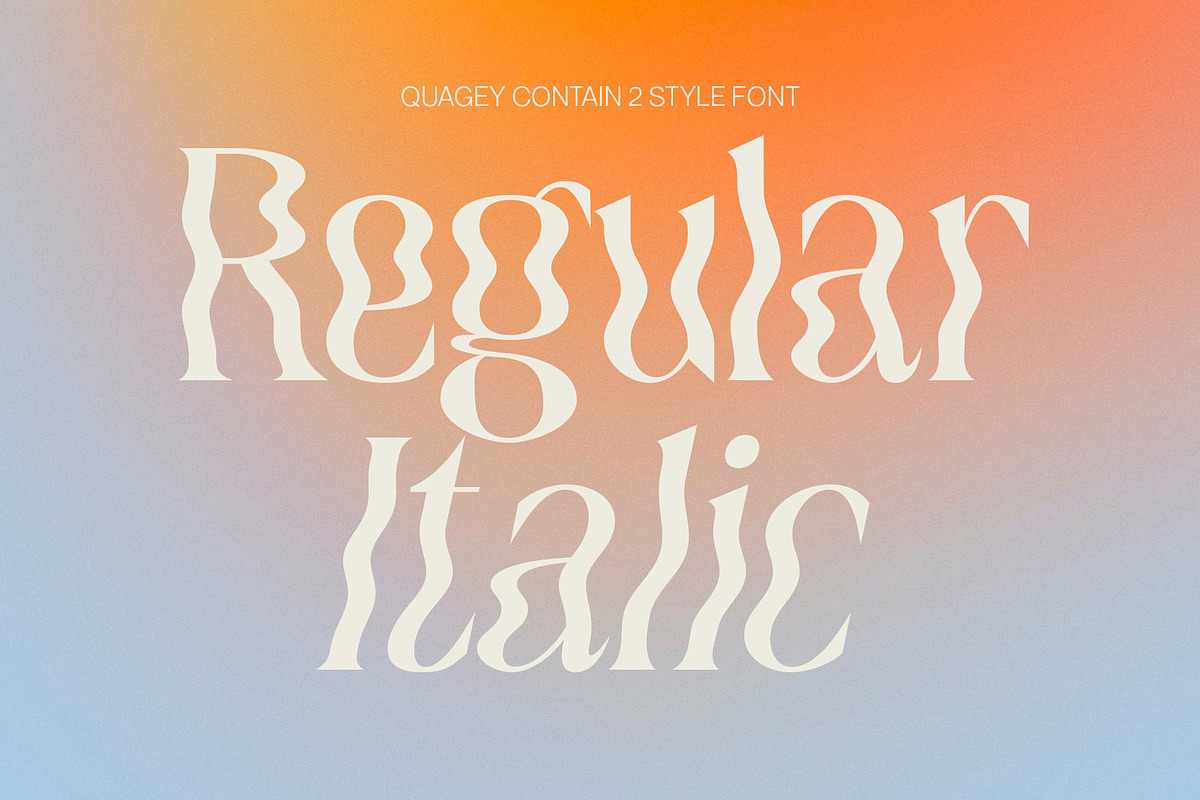 Quagey - Psychedelic Typeface, a Serif Font by Craft Supply Co. (Photo 4 of 8)