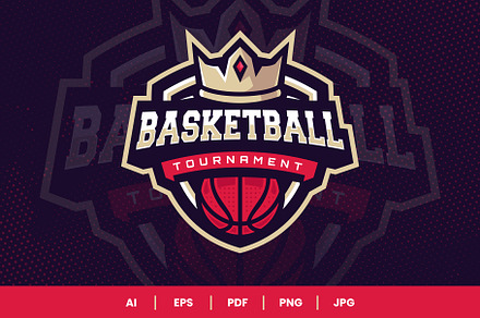 Basketball Sports Logo Template, a Branding & Logo Template by Akito Studio