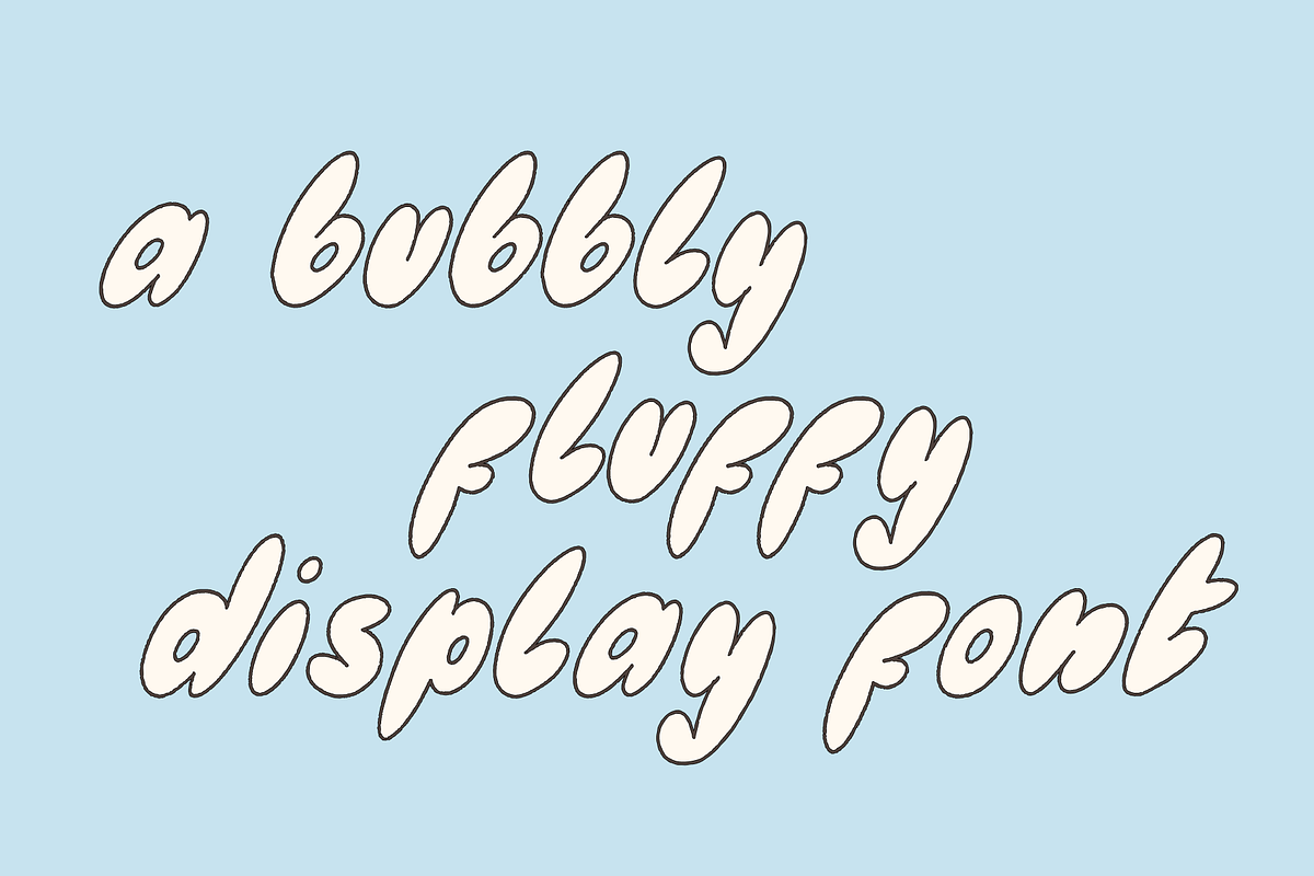 POLENTA — soft fluffy bubble font, a Handwritten Font by Studio Noppo (Photo 2 of 5)