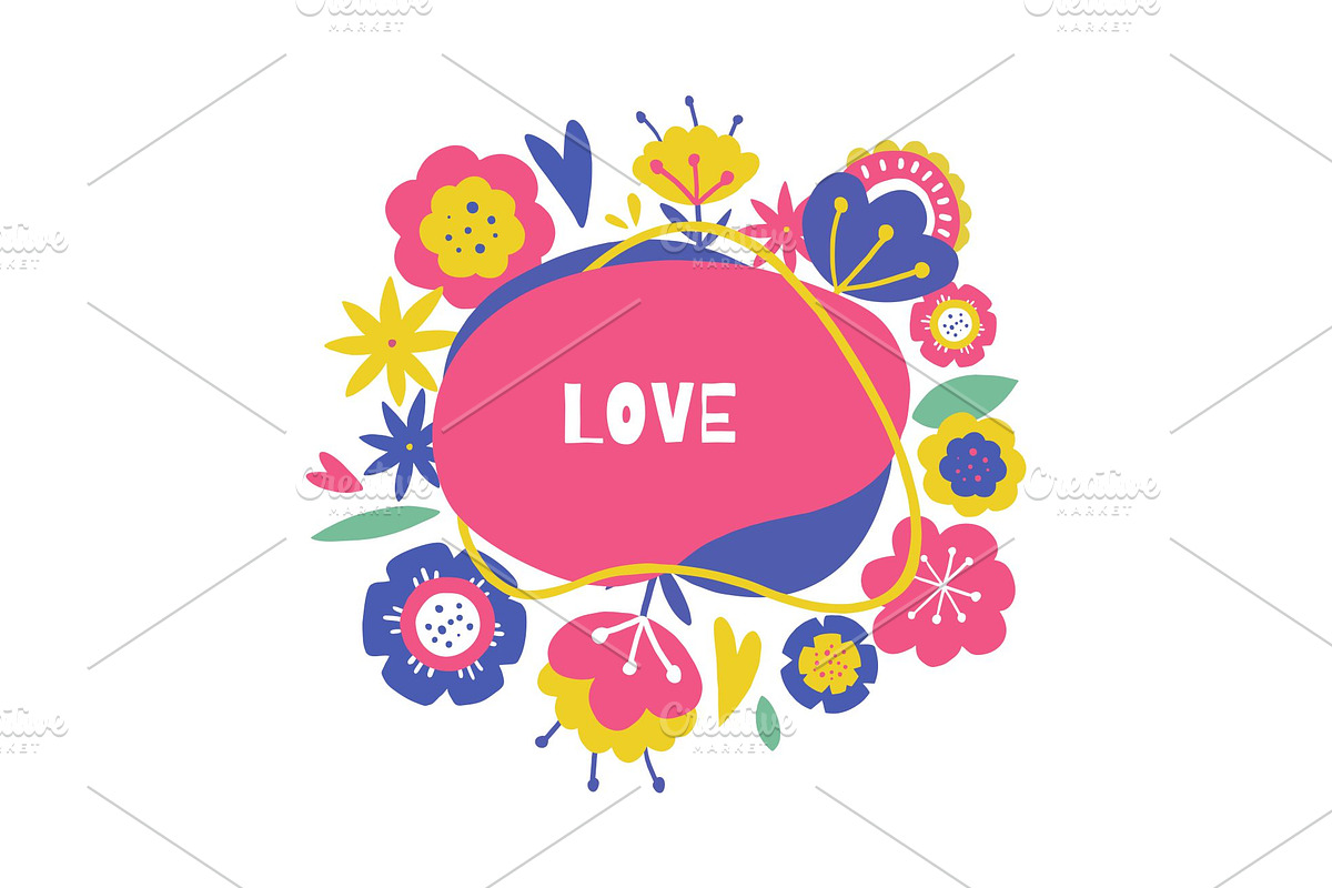 Vector Cute Flower Collection, a Decorative Illustration by Kattarina Po (Photo 5 of 6)