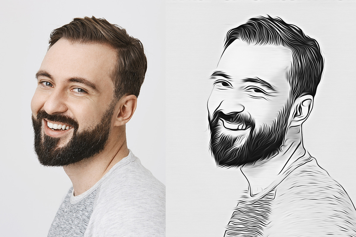 Sketch Line Art Action, an Action Add-On by DesignCave (Photo 4 of 5)