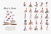 Blush Book Lover Clipart Bundle, a Decorative Illustration by Patishop Art (Thumbnail 3 of 14)