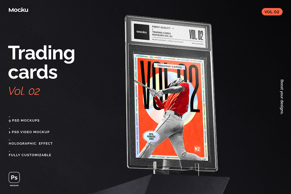 Trading Card Mockups - VOL 02, a Product Mockup by Mocku (Photo 1 of 10)
