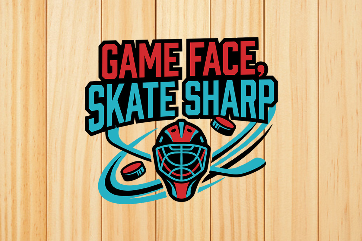 Hockey T-Shirt Design Graphic, an Object Graphic by balal (Photo 2 of 3)