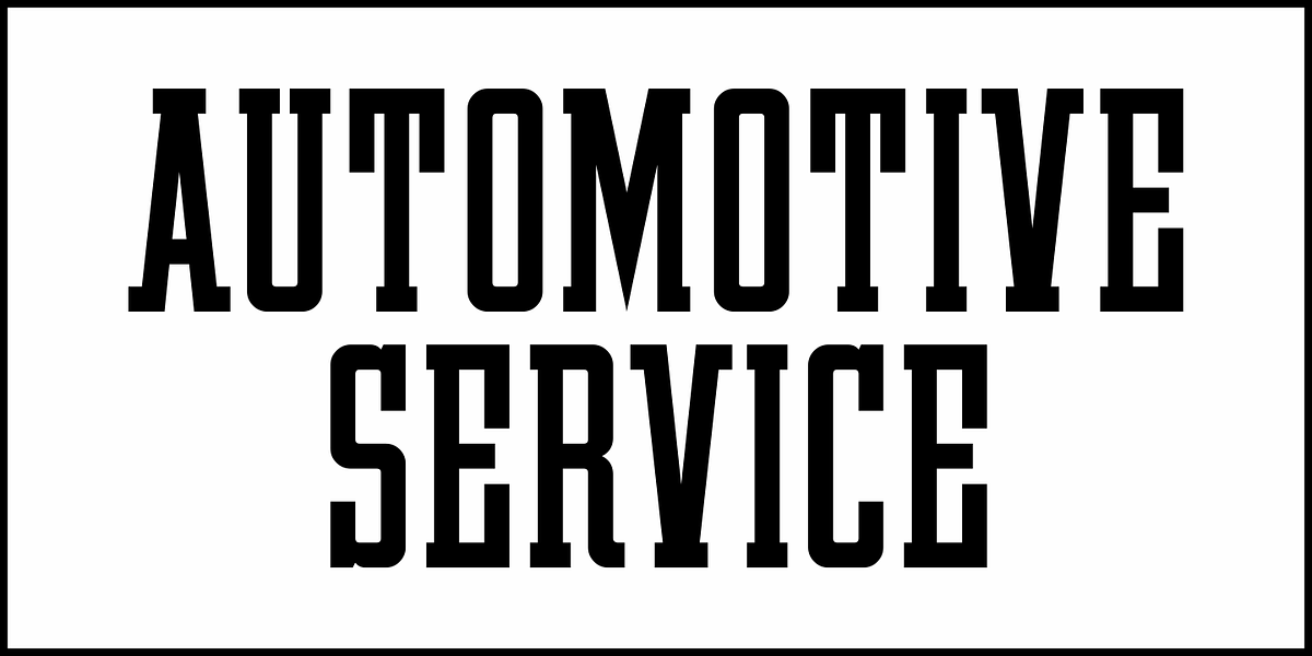 Automotive Service JNL, a Slab Serif Font by Jeff Levine Fonts (Photo 2 of 5)