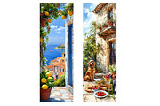 Mediterranean Bookmark Sublimation, an Illustration by Designworld (Thumbnail 4 of 5)