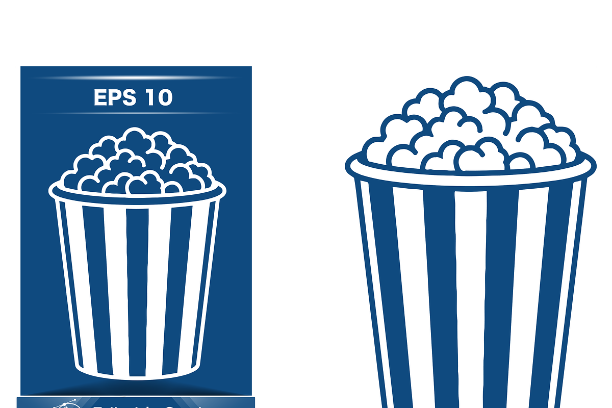 Delicious Popcorn Vector Graphic, a Food Illustration by CarWrap design (Photo 2 of 3)