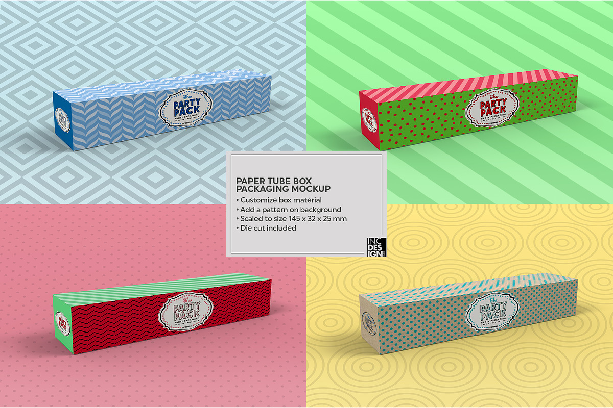 Tube Box Packaging Mockup, a Cups & Container Mockup by INCDesign (Photo 2 of 6)