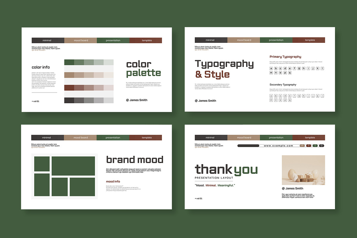 Moodboard Presentation Template preview 3