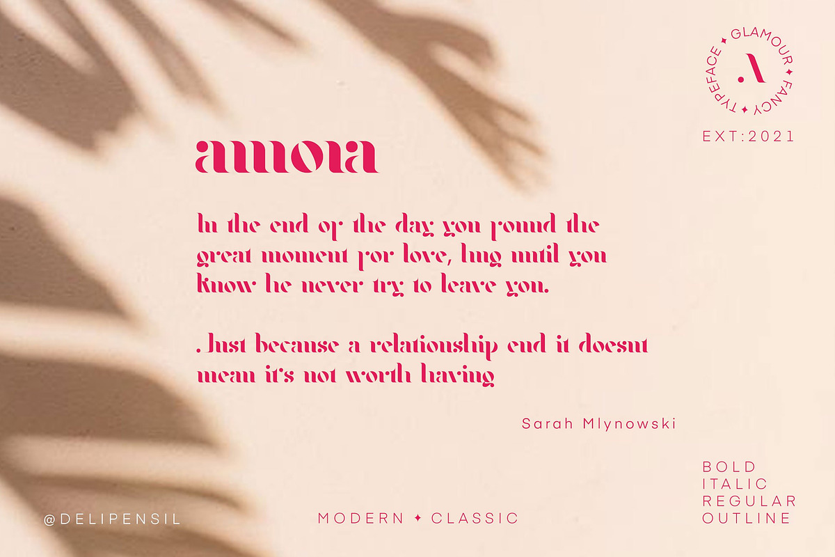 10+ MODERN FONT BUNDLE SALE, a Serif Font by delipensil (Photo 8 of 27)