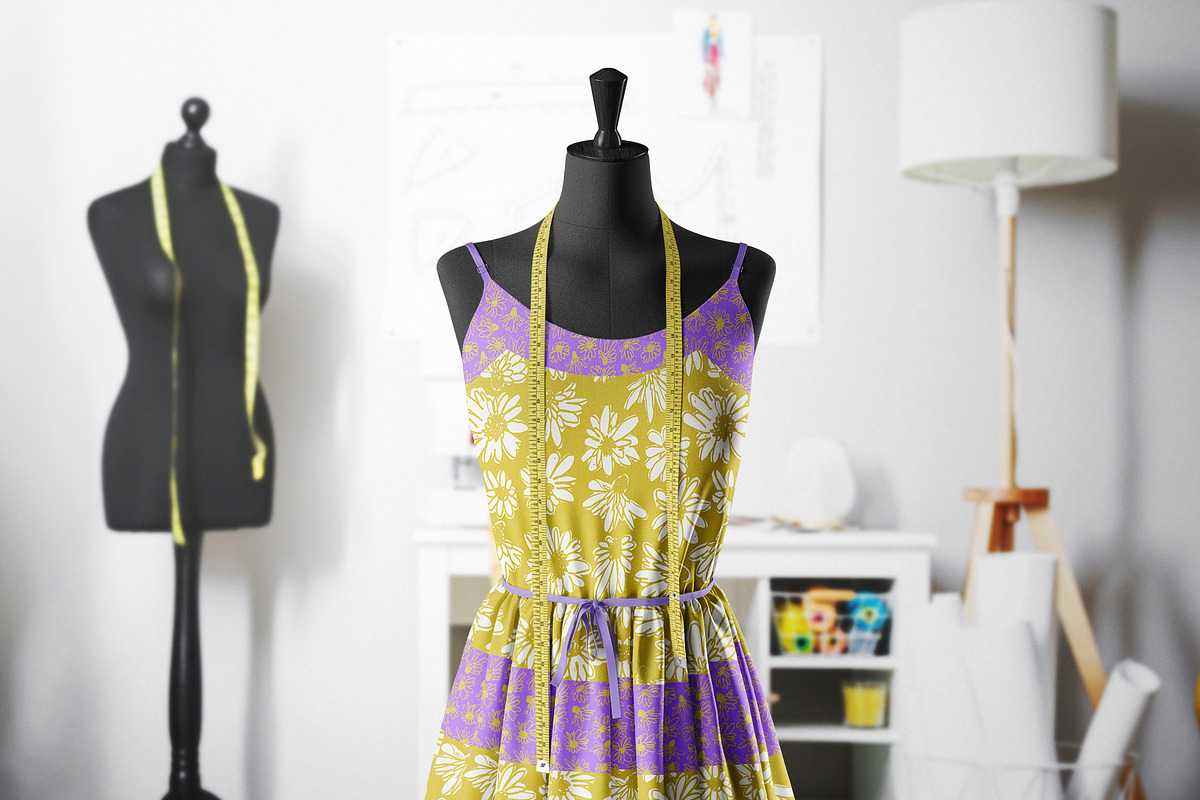Sketchy Daisy Naive Floral Patterns, a Pattern Graphic by Rose Design (Photo 2 of 9)