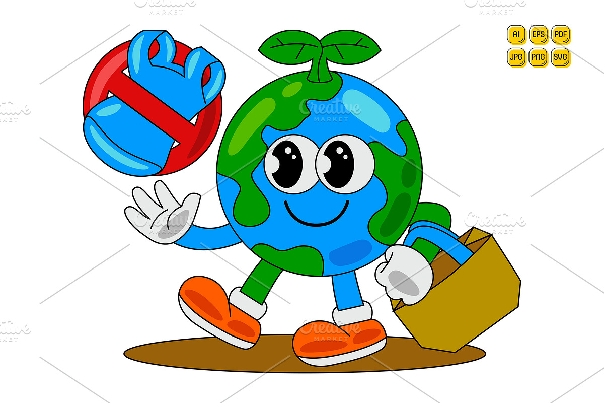Earth Day Character Vector Pack 02, an Object Illustration by MEDZ (Photo 5 of 6)