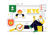 10 KYC Vector Illustration, a Technology Illustration by denayunebgt (Thumbnail 4 of 4)