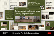 Green Minimal Portfolio PowerPoint, a Presentation Template by Neermana (Thumbnail 1 of 4)
