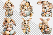 Quirky Easter Bunny Clipart, an Illustration by SVGArt (Thumbnail 7 of 7)