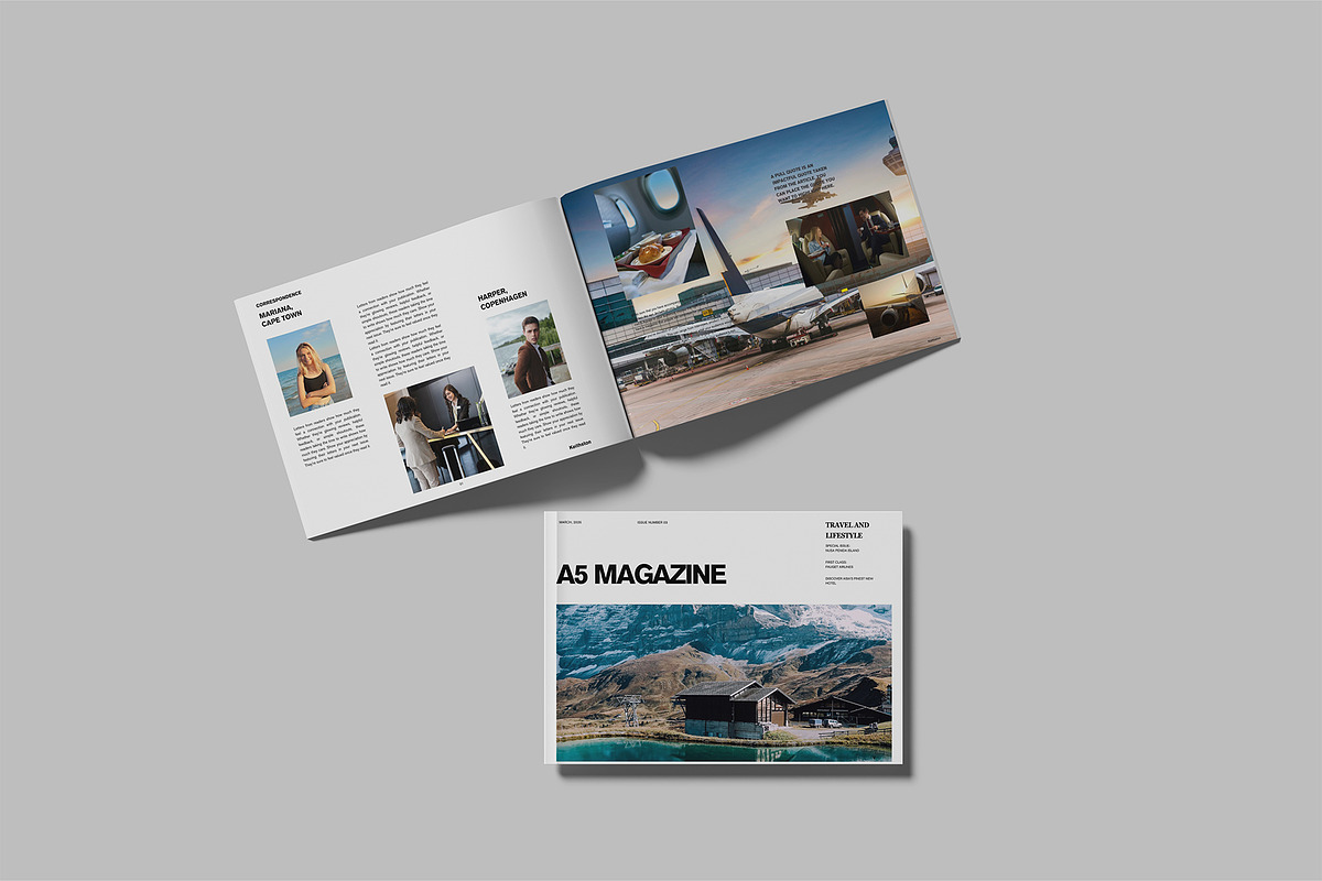 A5 Magazine Mockup, an Advertising Mockup by Bangdastudio (Photo 4 of 5)