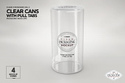 Clear Cans with Pull Tabs Mockup, a Packaging Mockup by INCDesign (Thumbnail 12 of 15)