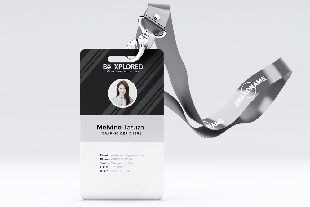 Multi Use ID Card Template 02, a Stationery Template by Design Up