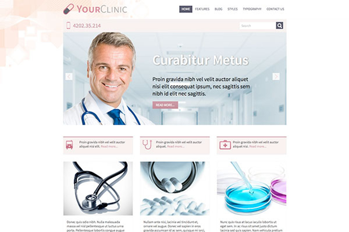 Hot Clinic, a WordPress Template by hot-themes (Photo 3 of 5)