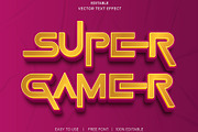 Gamer Luxury 3d Editable Text Effect, a Layer Style Add-On by bdrobin (Thumbnail 2 of 2)