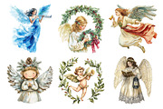 Christmas Angel Clipart, an Illustration by Daily.Designs (Thumbnail 2 of 5)