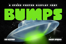 Bumps – Space Poster Display Font