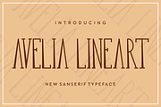 Avelia Lineart Font, a Sans Serif Font by brahamb_design (Thumbnail 1 of 3)