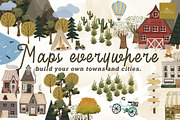 Maps Everywhere map creator, an Illustration by Cocoa studio by Eliza M (Thumbnail 1 of 9)