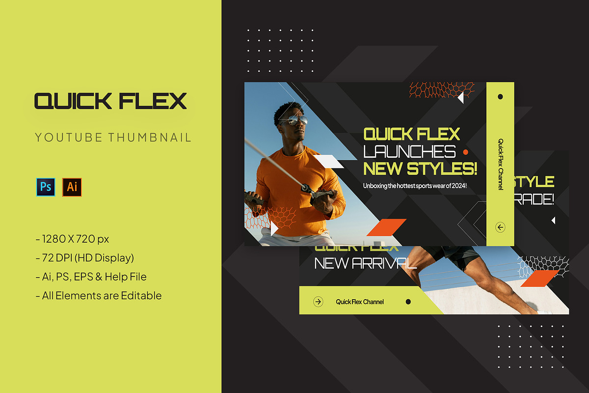 Quick Flex - Youtube Thumbnail, a Social Media Template by StreaksideStd (Photo 1 of 3)